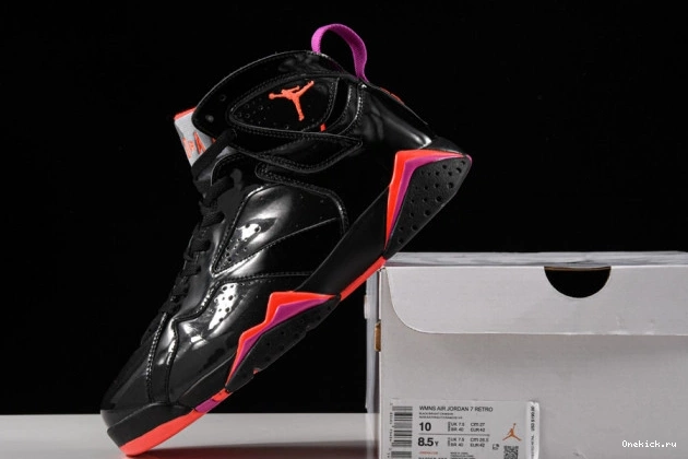 One Kick Black Retro 7 Air Patent 313358-006 Jordan 0802